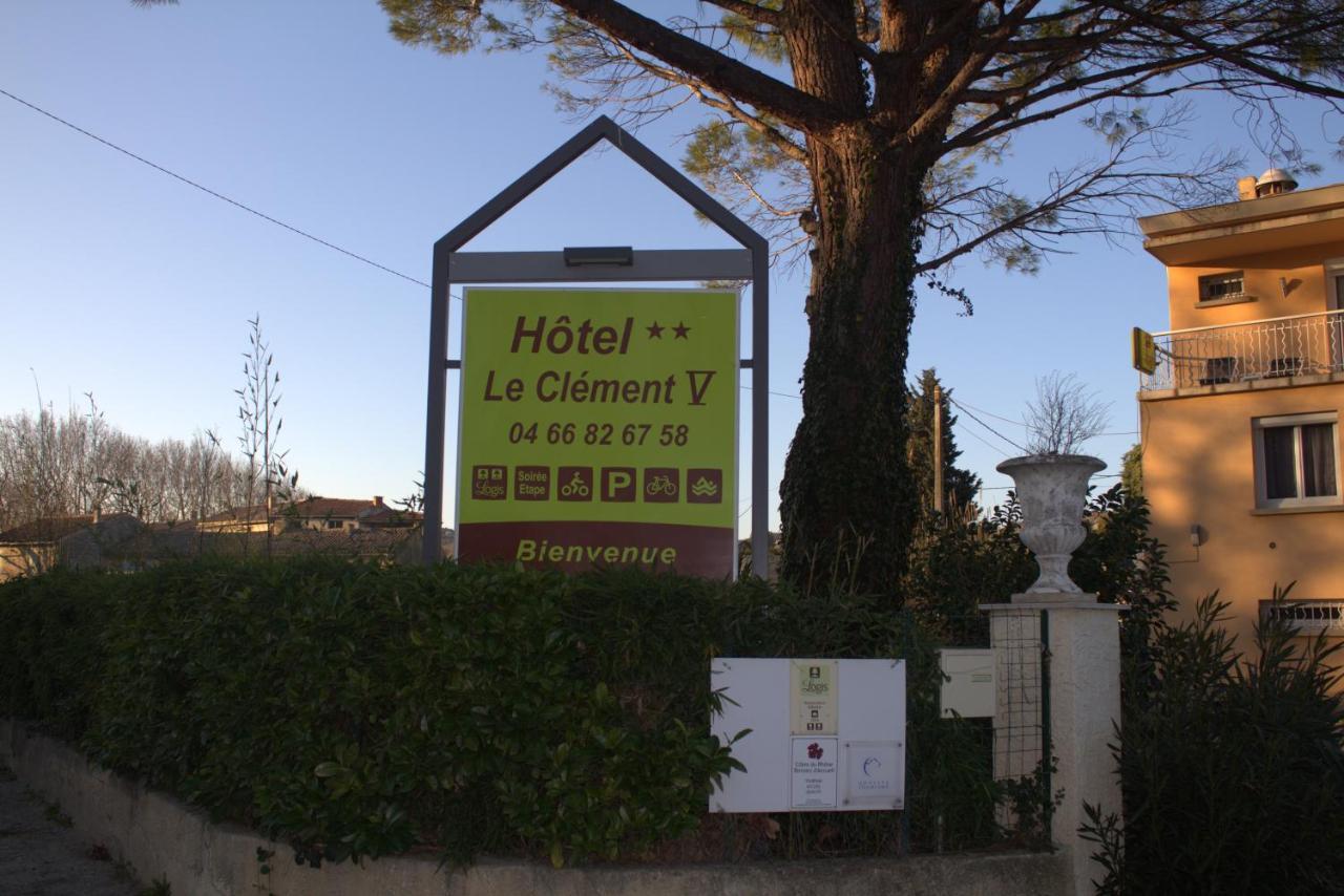 Logis Hotel Le Clement V Roquemaure  Exteriér fotografie