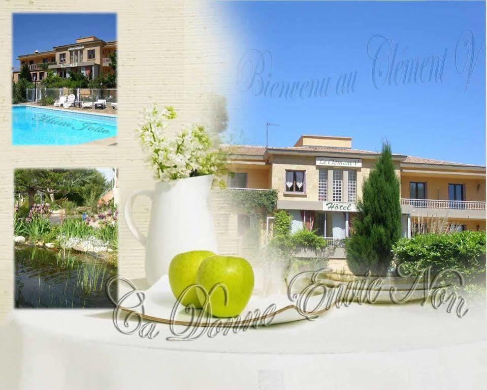 Logis Hotel Le Clement V Roquemaure  Exteriér fotografie